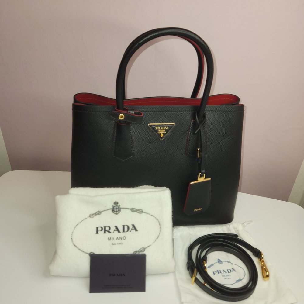 Prada 2 way Bag in Saffiano Leather